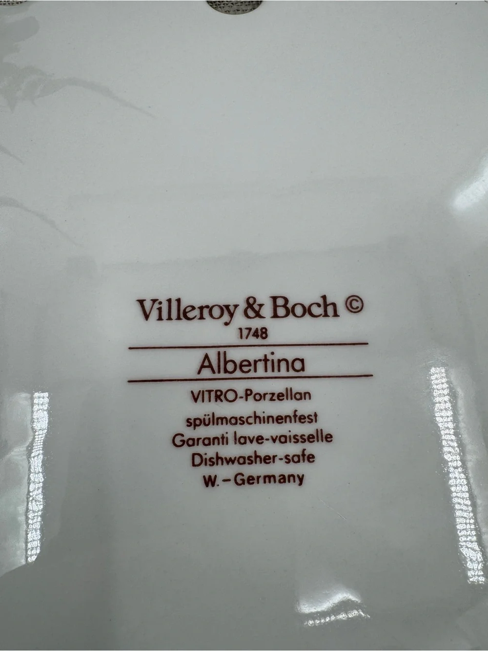 Vintage Villeroy & Boch Cheese Plate Trivet 80s Decor Cottagecore Grannycore